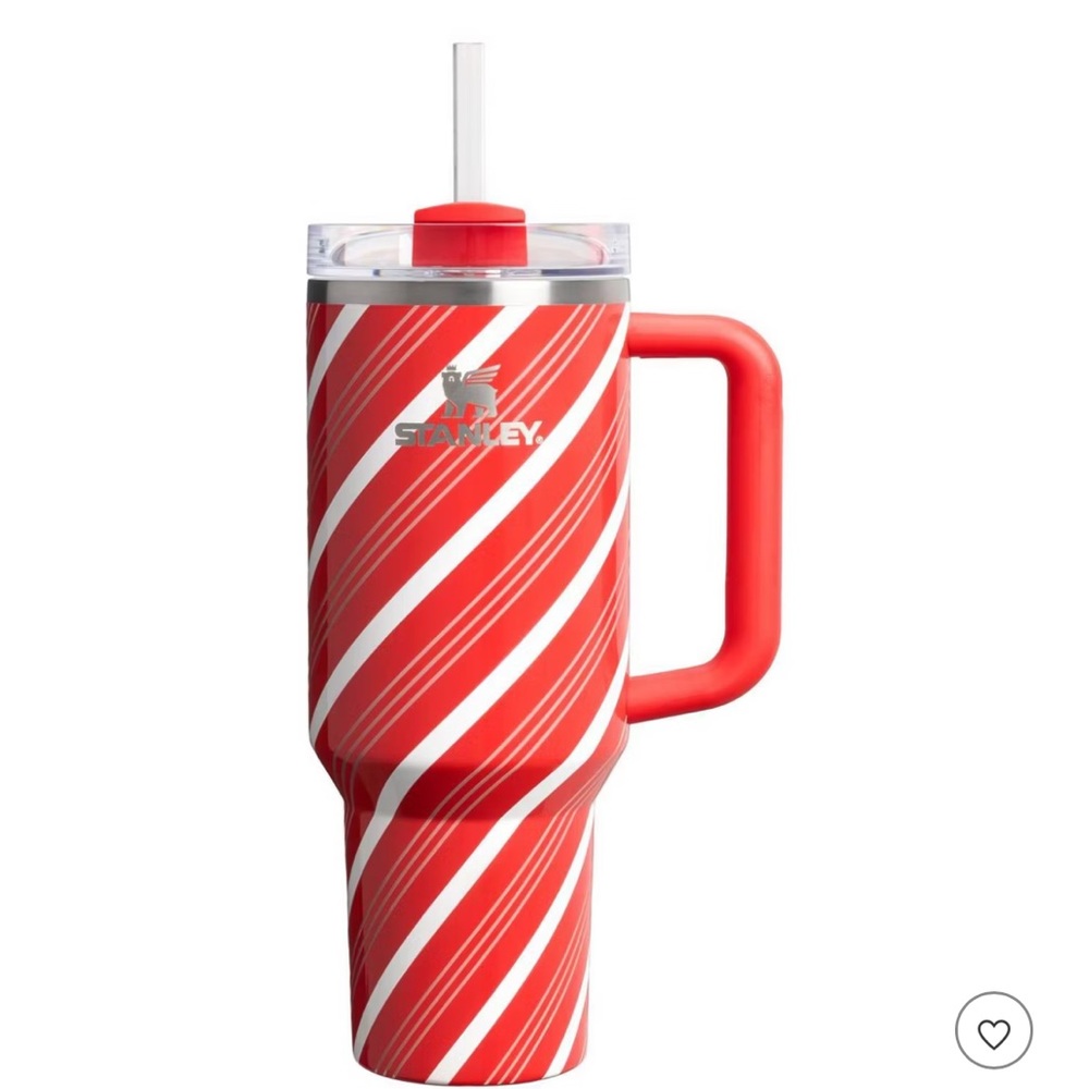 Stanley 40 oz Stainless Steel H2.0 FlowState Quencher Tumbler Candy Cane Twist - Picture 1 of 3